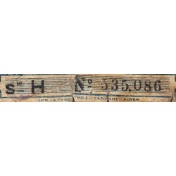 Algérie - Pick 101 - 1 franc - Série H - 31/01/1944 - Etat : B-
