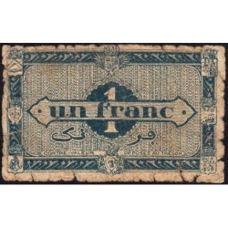 Algérie - Pick 101 - 1 franc - Série H - 31/01/1944 - Etat : AB