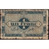 Algérie - Pick 101 - 1 franc - Série H - 31/01/1944 - Etat : AB