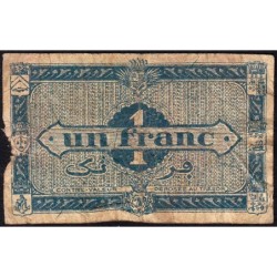 Algérie - Pick 101 - 1 franc - Série H4 - 31/01/1944 - Etat : B-