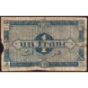 Algérie - Pick 101 - 1 franc - Série H4 - 31/01/1944 - Etat : B-