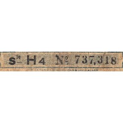 Algérie - Pick 101 - 1 franc - Série H4 - 31/01/1944 - Etat : B+