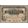 Algérie - Pick 102 - 2 franc - Série G2 - 31/01/1944 - Etat : TB+