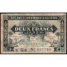 Algérie - Pick 102 - 2 franc - Série G2 - 31/01/1944 - Etat : TB