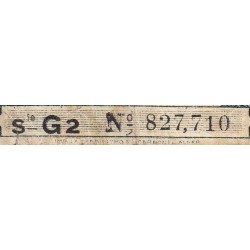 Algérie - Pick 102 - 2 franc - Série G2 - 31/01/1944 - Etat : TB