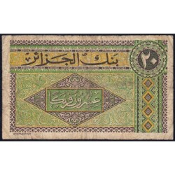 Algérie - Pick 103 - 20 francs - Série X.78 - 04/06/1948 - Etat : B+ à TB-
