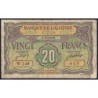 Algérie - Pick 103 - 20 francs - Série W.248 (remplacement) - 04/06/1948 - Etat : B+ à TB-