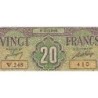Algérie - Pick 103 - 20 francs - Série W.248 (remplacement) - 04/06/1948 - Etat : B+ à TB-