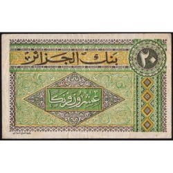 Algérie - Pick 103 - 20 francs - Série S.314 - 04/06/1948 - Etat : TB à TB+