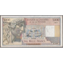 Algérie - Pick 109c_2 - 5'000 francs - Série B.1438 - 15/06/1955 - Etat : TTB+