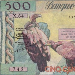 Algérie - Pick 117 - 500 francs - Série X.64 - 23/01/1958 - Etat : SUP