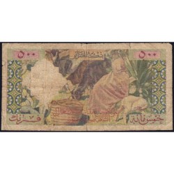 Algérie - Pick 117 - 500 francs - Série R.301 - 22/04/1958 - Etat : B-