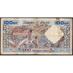 Algérie - Pick 121b - 100 nouv. Francs - Série M.314 - 02/06/1961 - Etat : B