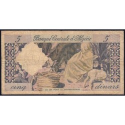 Algérie - Pick 122a - 5 dinars - Série V.265 - 01/01/1964 - Etat : B