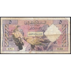 Algérie - Pick 122b - 5 dinars - Série N.662 - 01/01/1964 - Etat : TB-