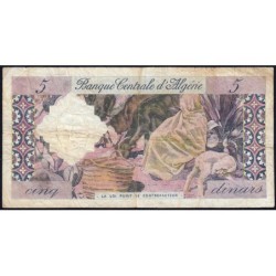 Algérie - Pick 122b - 5 dinars - Série N.662 - 01/01/1964 - Etat : TB-
