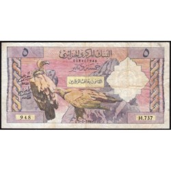 Algérie - Pick 122b - 5 dinars - Série H.737 - 01/01/1964 - Etat : TB