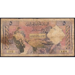 Algérie - Pick 122b - 5 dinars - Série R.836 - 01/01/1964 - Etat : B-