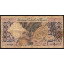 Algérie - Pick 122b - 5 dinars - Série R.836 - 01/01/1964 - Etat : B-