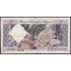 Algérie - Pick 122b - 5 dinars - Série L.1110 - 01/01/1964 - Etat : TB-