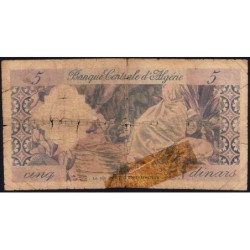 Algérie - Pick 122b - 5 dinars - Série G.1177 - 01/01/1964 - Etat : AB