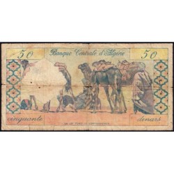 Algérie - Pick 124a - 50 dinars - Série R.484 - 01/01/1964 - Etat : B+