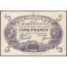 Martinique - Pick 6_3 - 5 francs - Série F.370 - 1945 - Etat : SUP