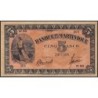 Martinique - Pick 16_3 - 5 francs - Série W 99 (remplacement) - 1945 - Etat : SPL