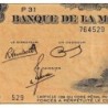 Martinique - Pick 17_3 - 25 francs - Série P 31 - 1945 - Etat : SUP+