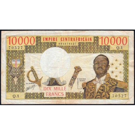 Centrafrique - Pick 8 - 10'000 francs - Série Q.1 - 1978 - Etat : TB+