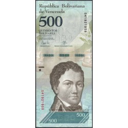 Venezuela - Pick 94b - 500 bolivares - Série S - 23/03/2017 - Etat : NEUF