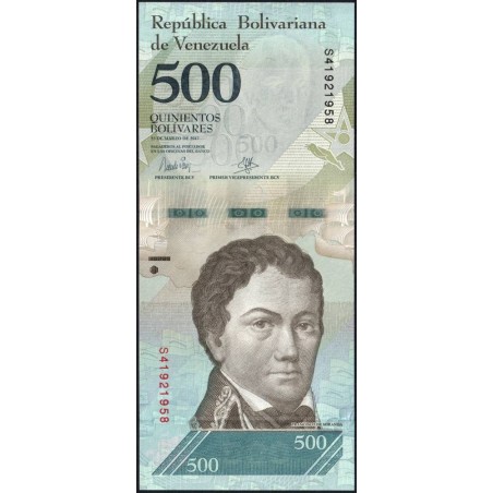Venezuela - Pick 94b - 500 bolivares - Série S - 23/03/2017 - Etat : NEUF