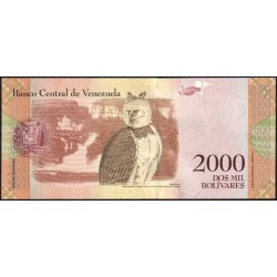 Venezuela - Pick 96b - 2'000 bolivares - Série C - 18/08/2016 - Etat : NEUF