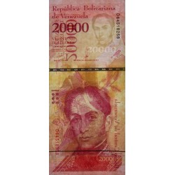 Venezuela - Pick 99c - 20'000 bolivares - Série D - 13/12/2017 - Etat : NEUF