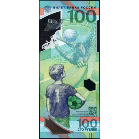 Fédération de Russie - Pick 280x - 100 roubles - Série AA - 2018 - Polymère commémo. - Etat : NEUF