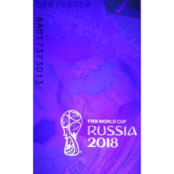 Fédération de Russie - Pick 280x - 100 roubles - Série AA - 2018 - Polymère commémo. - Etat : NEUF