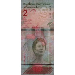 Venezuela - Pick 101 - 2 bolivares - Série D - 15/01/2018 - Etat : NEUF