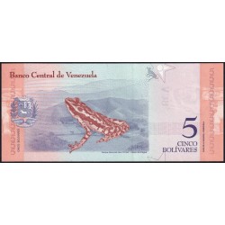 Venezuela - Pick 102 - 5 bolivares - Série C - 15/01/2018 - Etat : NEUF