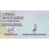 Venezuela - Pick 102 - 5 bolivares - Série C - 15/01/2018 - Etat : NEUF