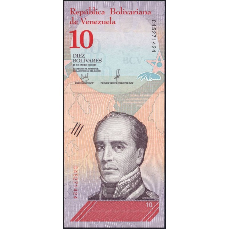 Venezuela - Pick 103 - 5 bolivares - Série C - 15/01/2018 - Etat : NEUF