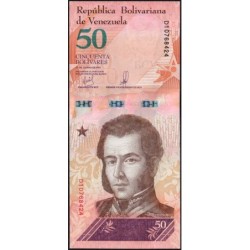Venezuela - Pick 105a - 50 bolivares - Série D - 15/01/2018 - Etat : NEUF