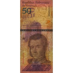 Venezuela - Pick 105a - 50 bolivares - Série D - 15/01/2018 - Etat : NEUF