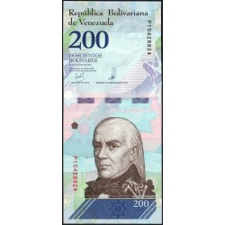 Venezuela - Pick 107b - 200 bolivares - Série P - 13/03/2018 - Etat : NEUF