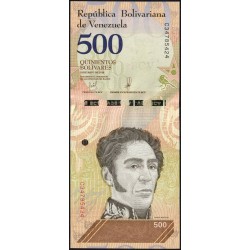Venezuela - Pick 108b - 500 bolivares - Série P - 18/05/2018 - Etat : NEUF