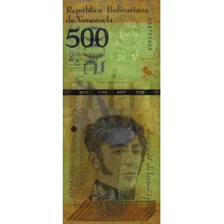 Venezuela - Pick 108b - 500 bolivares - Série P - 18/05/2018 - Etat : NEUF