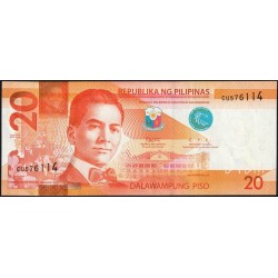 Philippines - Pick 206d_6b - 20 piso - Série CU - 2022 - Etat : NEUF