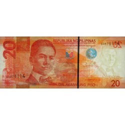Philippines - Pick 206d_6b - 20 piso - Série CU - 2022 - Etat : NEUF