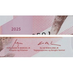 Philippines - Pick 237b - 50 piso - Série AG - 2025 - Polymère - Etat : NEUF