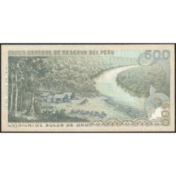 Pérou - Pick 115 - 500 soles de oro - Série CR - 22/07/1976 - Etat : NEUF