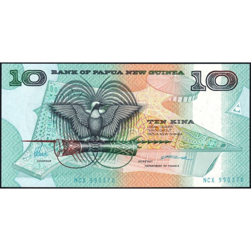 Papouasie Nouvelle-Guinée - Pick 9c - 10 kina - Série NCX - 1995 - Etat : NEUF